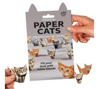CloudWei SmartSelect 50 Sheets Origami Kit Paper Cats DIY Origami Paper to Fold Cute Cat Figures,Fun Craft Activity for Adults & Kids, Desk Decoration & Gift for Cat Lovers