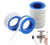 CloudWei SmartSelect 6 Rolls PTFE Tape Plumbing Repair, Stop Leaks Thread Tapes Slealant Seal Plumber Tape Waterproof For Bathroom Kitchen Garden Pipe Leaks (12mm x 10 m)