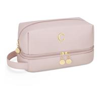 CLOUDWINGS Personalized Cosmetic Bag for Women, Pink, C