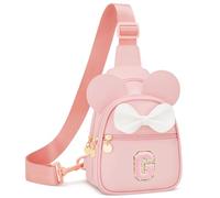 CLOUDWINGS Personalized Initial Fanny Packs Sling Bag, Pink, 8.97" x 6.5" x 3.15", G