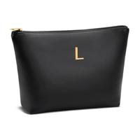 CLOUDWINGS Women Gifts Girls Initial Makeup Cosmetic Travel Toiletry Bag