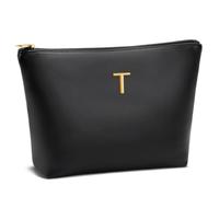 CLOUDWINGS Women Gifts Girls Initial Makeup Cosmetic Travel Toiletry Bag