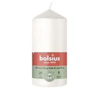 Cloudy Bolsius Pillar Candle 120X58mm 2 Pack - White