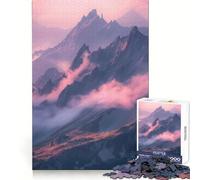 Cloudy Mountain Peaks 1000-piece Puzzle for Adults Logic Fun Pastime Game Home Enjoyable Birthday Present (50x75cm)