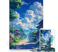 Cloudy Pathway 1000 Adult Pieces Jigsaw Puzzle Brain Exercise Tight Joint Real Challenge Art Decor (50x75cm)