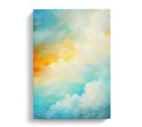Cloudy Sky Abstract Art Canvas Print | Gallery Wrapped 30mm Frame Wall Art | 30x20 inches | Ready to Hang | Abstract Picture | Living Room Bedroom Lounge Office