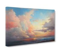 Cloudy Sky Action Canvas Print | Gallery Wrapped 30mm Frame Wall Art | 30x20 inches | Ready to Hang | Modern Picture | Living Room Bedroom Lounge Office