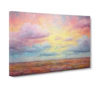 Cloudy Sky Colour Field No.3 Canvas Print | Gallery Wrapped 30mm Frame Wall Art | 30x20 inches | Ready to Hang | Modern Landscape Picture | Living Room Bedroom Lounge Office