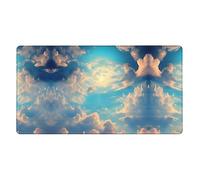 Cloudy Sky Extra Large Rubber Mouse pad 16x29.5in, Strong Adhesion, Durable, Suitable for a Wide Range of Occasions