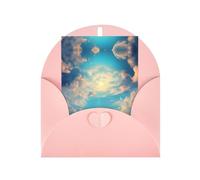 Cloudy Sky Greeting card, blank inner page, includes envelope, 10cm x 15cm.