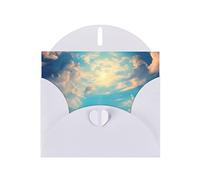 Cloudy Sky Greeting Cards For All Occasions - Blank Greeting Cards With Envelopes, Holiday Cards 4x6 Inches (Horizontal) White