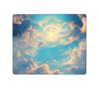 Cloudy Sky Non-Slip Mouse Pad Seven by Nine Inch Horizontal Design for Office Gaming and Laptop Use