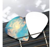 Cloudy Sky Patterned guitar pick set - (thin/medium/thick), widely compatible with all kinds of stringed instruments,