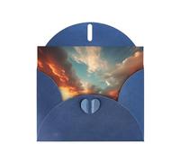 Cloudy Sky Print Blank Cards and Envelopes 5" x 6" for Wedding Birthday Invitations and All Occasions