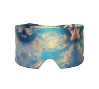 Cloudy Sky Printed Sleep Eye and Ear Masks (26.8×4.3 inches) Suitable for Travel, Yoga, Deep Rest Indoor and Outdoor
