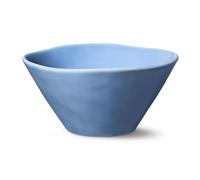 Cloudy Sky Stoneware Ice Cream Bowls Set of 4 - 6.25in Stoneware Dessert & Snack Bowls with Blue-Gray Marbled Glaze - Perfect for Ice Cream, Fruit, Nuts, Dips & Small Sides - Modern Tableware