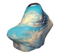 Cloudy Sky Versatile full-print Stroller Chair Cover/Nursing Cover, specially designed for your baby