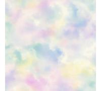 Rasch Colourful Non-Woven Wallpaper with Clouds in Blue, Pink, Green and Blue 818017