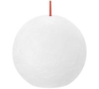 Cloudy White Bolsius Rustic Ball Candle