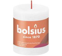 Cloudy White Bolsius Rustic Shine Pillar Candle (80 x 68mm)