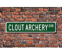 Clout Archery Clout Archery Sign Clout Archery Gift Clout Archery Fan Flag Target Archery Outdoor Street Sign/Subway Sign 4x16 inch