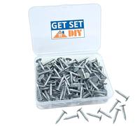 Clout Nails 20mm (Pack of 150) - Extra Large Head Galvanised Felt Nails for Shed Roof - Heavy Duty Roof Felt Tacks for Wood Outdoor and Securing Shed Roofing Felt in a Handy Plastic Case