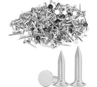 Clout Nails 20mm (320pcs, 400g) - Heavy Duty Galvanised Roofing Felt Tacks for Shed Roof with Handy Plastic Case (400, Grams)