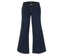 Clove Jeans Bell Bottom Womens Flared Denim Jeans, Light Blue Stretch Mid Waist Jeans for Women UK, Plus Size Ladies Hippie Denim Pants for Women