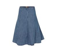 Clove Jeans Flawless Women's Denim Below Knee Flare Skirt - A Line Mid Length Plus Size Blue Denim Ladies Skirts for Perfect Summer Wear - Stylish and Comfortable Ladies Below Knee Short Skirt