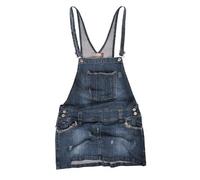 Clove Jeans Women's Dungarees Short Stretch Denim Skirts for Women, Antique Frayed Mini Summer Skirts for Women, Pinafore Dungaree Dress Plus Size 8 to 22