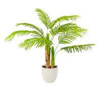 Clove, Large Artificial Plant Kwai Palm Tree 120 cm Decorative Tree Home Decoration for Indoor, Office, Hotels, Events - Realistic Tropical Plant Leaves Moldable