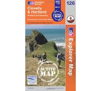 Clovelly and Hartland: Sheet 126 (OS Explorer Map Active)