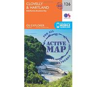 Clovelly & Hartland Map | Weatherproof | Bideford & Bradworthy | Ordnance Survey | OS Explorer Active Map 126 | England | Walks | Hiking | Maps | Adventure