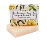 Clovelly Soap Co Natural Handmade Eucalyptus Mint and Lemon Soap Bar for all Skin Types 100g