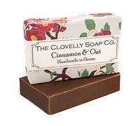 Clovelly Soap Co Natural Handmade Exfoliating Soap Bar with Cinnamon & Oat for all Skin Types 100g