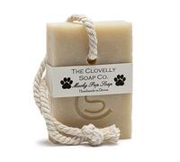 Clovelly Soap Co Natural Handmade Mucky Pup Dog Shampoo Soap on a Rope Bar for all Breeds & Coat Type 100g