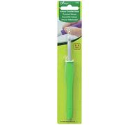Clover 1048/I Crochet Hook, Green, Size I, 5.5 mm, plastic, us-k-10 1/2-(6.5-mm)