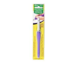 Clover 10mm Purple Plastic Crochet Hook CL1057