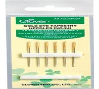 Clover 238/24 Gold Eye Tapestry Needles No. 24, Assorted