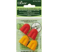 Clover 3005 Circular Knitting Needles Point Protectors LGE, Other, Multicoloured, Large