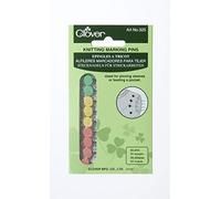 clover 325 Marking Pins for Knitting, Multicolor, 5" Height X 3" Length X 0.1" Width