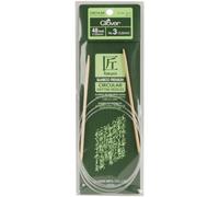 Clover 48'' (120cm) x 3.25mm Circular Bamboo Knitting Needles
