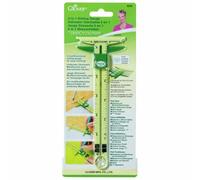 Clover 5-in-1 Sliding Gauge with T-Square, 6 inch, Includes Awl