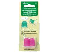 Clover 6031 Flexible Rubber Medium Thimble, Pink 2, 16mm