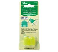 Clover 6032 Flexible Rubber Large Thimble, Yellow 2, 18mm