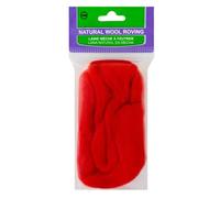 Clover Wool Roving 7927 Natural Red 20gm, 20
