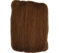 Clover 7935 Natural Wool Roving: Caramel 20gm, 20