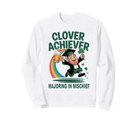 Clover Achiever Mischief Maker St Patrick's Day Irish Puns Sweatshirt