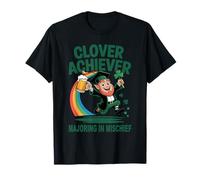 Clover Achiever Mischief Maker St Patrick's Day Irish Puns T-Shirt