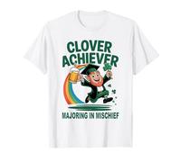 Clover Achiever Mischief Maker St Patrick's Day Irish Puns T-Shirt